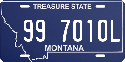 MT license plate 997010L