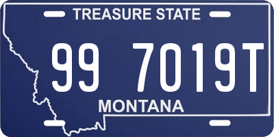 MT license plate 997019T