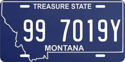 MT license plate 997019Y