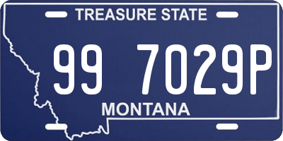 MT license plate 997029P