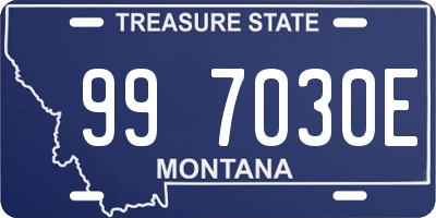 MT license plate 997030E