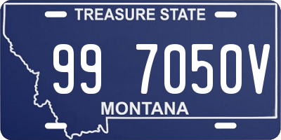 MT license plate 997050V