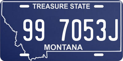 MT license plate 997053J