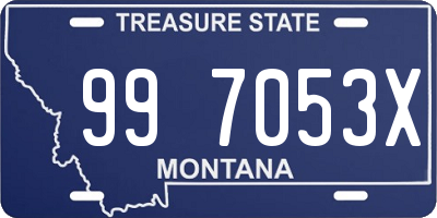 MT license plate 997053X