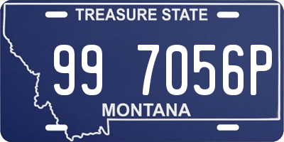 MT license plate 997056P