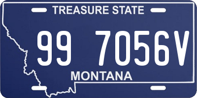 MT license plate 997056V