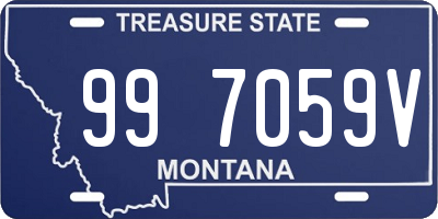 MT license plate 997059V