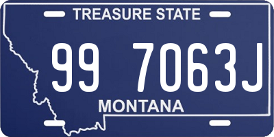 MT license plate 997063J