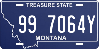 MT license plate 997064Y