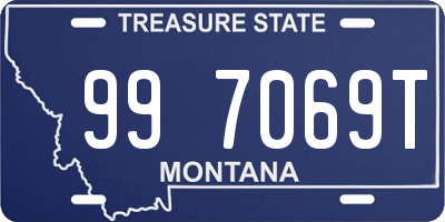 MT license plate 997069T