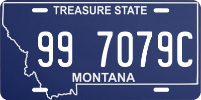 MT license plate 997079C