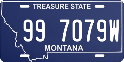 MT license plate 997079W