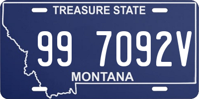 MT license plate 997092V