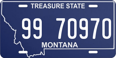 MT license plate 997097O