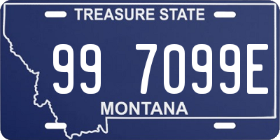 MT license plate 997099E