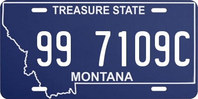 MT license plate 997109C