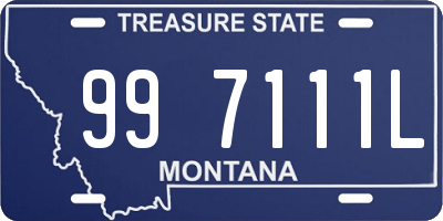 MT license plate 997111L