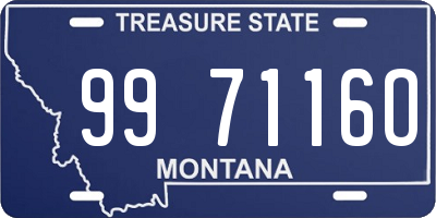 MT license plate 997116O