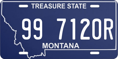 MT license plate 997120R