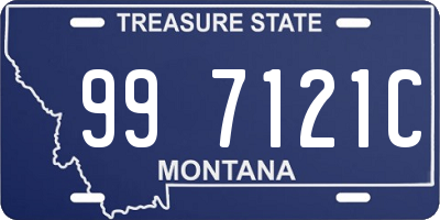 MT license plate 997121C