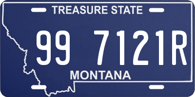 MT license plate 997121R