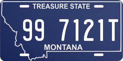 MT license plate 997121T