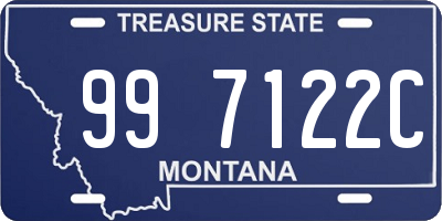 MT license plate 997122C