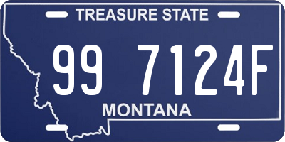 MT license plate 997124F