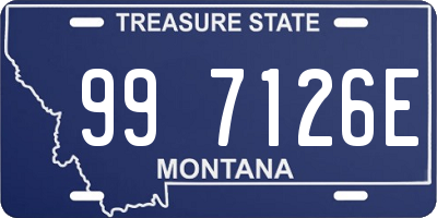 MT license plate 997126E