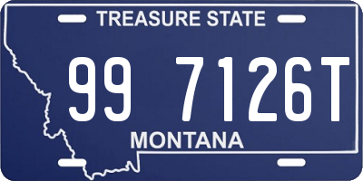 MT license plate 997126T