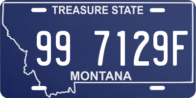 MT license plate 997129F