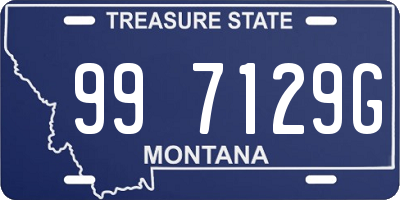 MT license plate 997129G