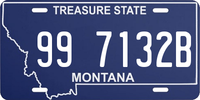 MT license plate 997132B