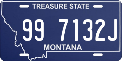 MT license plate 997132J