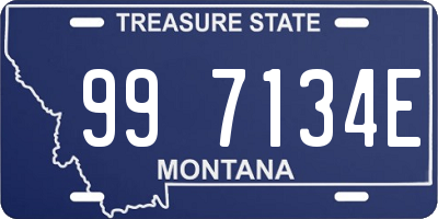 MT license plate 997134E