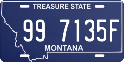 MT license plate 997135F