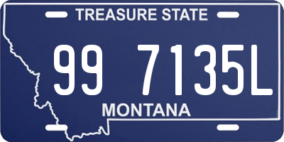 MT license plate 997135L