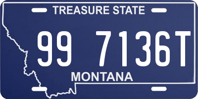 MT license plate 997136T