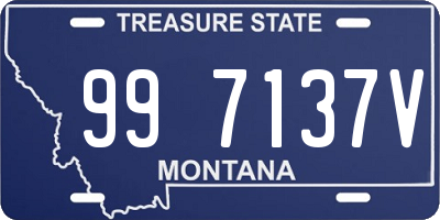 MT license plate 997137V