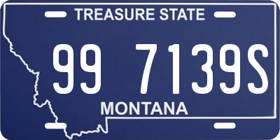 MT license plate 997139S