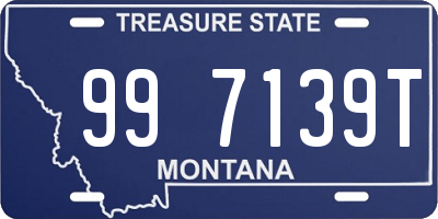 MT license plate 997139T