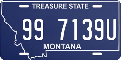 MT license plate 997139U