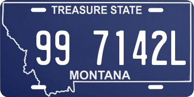 MT license plate 997142L