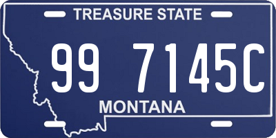 MT license plate 997145C