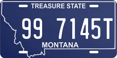 MT license plate 997145T