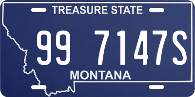 MT license plate 997147S