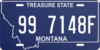 MT license plate 997148F