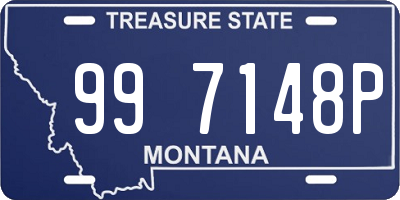 MT license plate 997148P