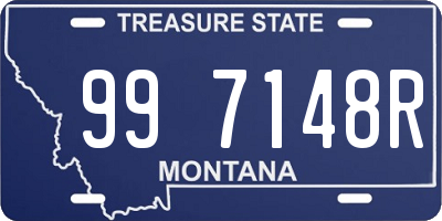 MT license plate 997148R