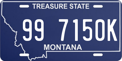 MT license plate 997150K